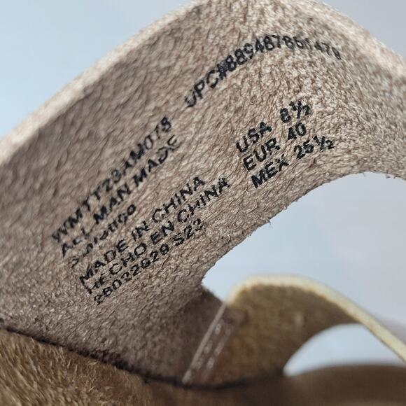 Time and Tru Metallic Pink Cork Sandals Slides Womens Size 8.5 Footbed Platform - Picture 8 of 8